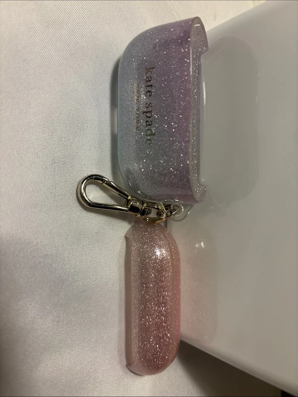 ✨ NIB Kate Spade AirPods Pro Case – Discontinued Ombre Glitter Sunset 🌅